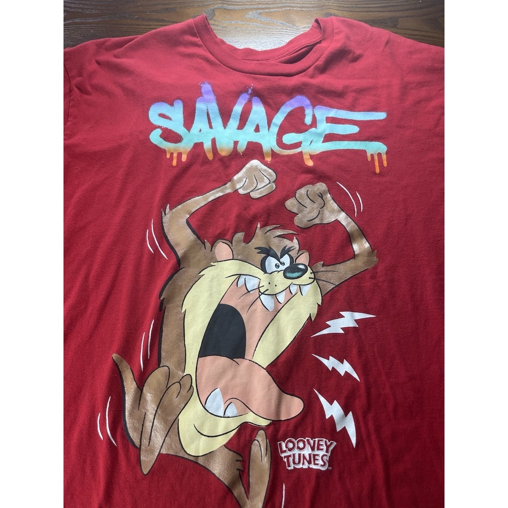 Looney Tunes Taz T Shirt Mens XL Licensed Tasmanian Devil Savage Graphic Tee